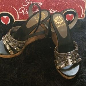 Brand new bling wedges / never worn